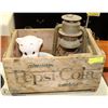 Image 1 : 1966 PEPSI CRATE WITH CONTENTS