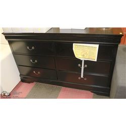 NEW CHERRYWOOD 6 DRAWER DRESSER-BACK CORNER DAMAGE