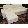 Image 1 : NEW WHITE LEATHERETTE 'L' SHAPE LIFT BACK SECTIONL