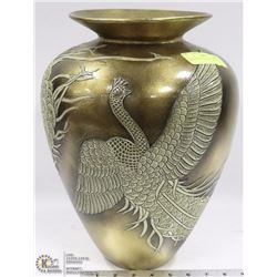 GOLD LEAF PHOENIX BIRD VASE