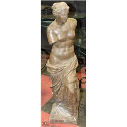LARGE CARVED STONE GREEK STATUE