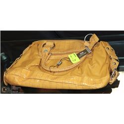 NEW ELLIE YELLOW SNAKESKIN STYLE PURSE