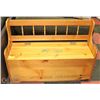 Image 1 : SOLID WOOD BENCH W/STORAGE