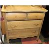 Image 1 : VINTAGE OAK 3 DRAWER DRESSER