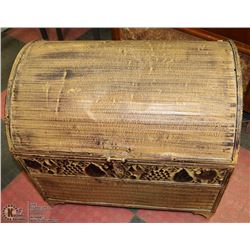 METAL PIRATE STYLE STORAGE CHEST