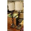 Image 1 : PAIR OF METAL TABLE LAMPS
