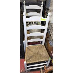 LOT OF 2 SETTLER TURN OF CENTURY CHAIRS - SOLID