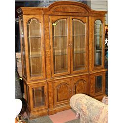 SKLAR PEPPLER WOOD & GLASS BUFFET & HUTCH