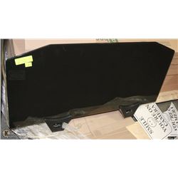 TV SHELF WITH BLACK GLASS