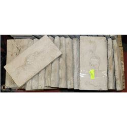 LOT OF 20 CONCRETE STEPPING STONES  8"X16"