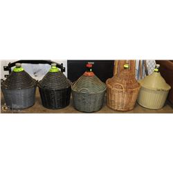 ASSORTED CARBOYS SOLD X5