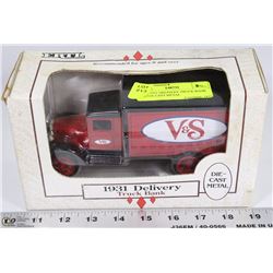 ERTL 1931 DELIVERY TRUCK BANK 1:34 DIE CAST METAL