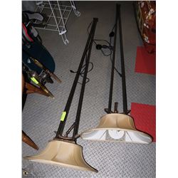 SET OF 2 BRASS SCONCES WALL LAMPS