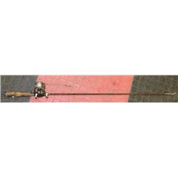 ANTIQUE REEL AND ROD ICE FISHING COMBO