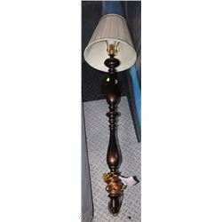 LARGE WOOD WALL LAMP