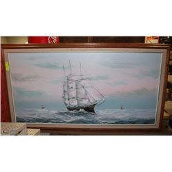 ORIGINAL OIL PAINTING BY TEILLER 53” X 29”