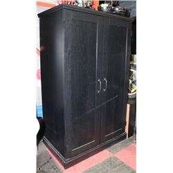 BLACK 2 DOOR CABINET
