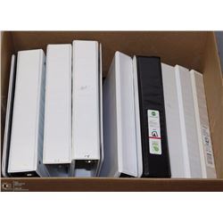 LOT OF 12 BINDERS