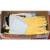 Image 1 : BOX W/8 NEW PAIRS OF LEATHER