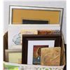 Image 1 : LARGE BOX OF ESTATE PICTURES AND PLAQUES