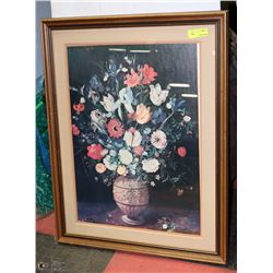 ESTATE FRAMED FLOWER PICTURE