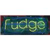 Image 1 : LARGE NEON LIGHT UP FUDGE SIGN
