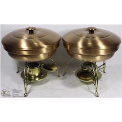 ESTATE BIRKS COPPERWARE CHAFING DISHES IN ORIGINAL
