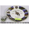 Image 1 : ALBERTA 75TH ANNIVERSARY 10"W PLATE WITH MINI TEA