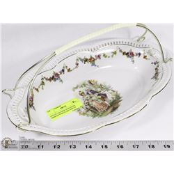 ESTATE BAVARIE SCHUMANN PIERCED PORCELAIN DISH OF