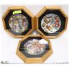 Image 1 : 3-ESTATE PROFESSIONALLY FRAMED FRANKLIN MINT PLATE