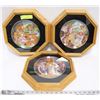 Image 1 : 3-ESTATE PROFESSIONALLY FRAMED FRANKLIN MINT PLATE