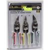 Image 1 : SET OF 3 AVIATION/TIN SNIPS   NEW IN PACKAGE
