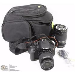 CANON EOST T3I REBEL CAMERA IN CASE W/ ULTRA SONIC