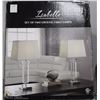 Image 1 : SET OF 2 NEW "ISABELLE" CRYSTAL TABLE LAMPS