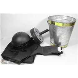 PAIL WITH EVENT LITE, SADDLE BAG LINERS AND MORE
