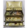 Image 1 : VINTAGE JEWELLERY BOX WITH CONTENTS