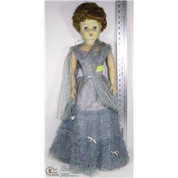 ESTATE COLLECTOR DOLL WITH GOWN, EARRINGS