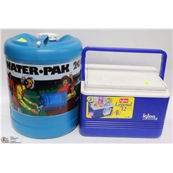 IGLOO CAMP COOLER SOLD WITH WATER JUG