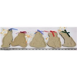 5-BROWN BAG COOKIE ART - ANIMAL CERAMIC MOLD PANS