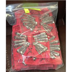 PACK OF 120 VINTAGE ST STEEL CLOTHES PINS