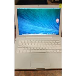 WHITE APPLE MACBOOK LAPTOP W/ OPERATING SYSTEM INSTALLED