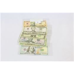 LOT OF TRAINING BANK NOTES