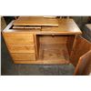 Image 2 : OAK 3 DRAWER SEWING CABINET