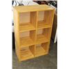 Image 1 : 4 WOOD CUBICLE SHELF