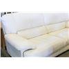 Image 2 : WHITE LEATHER SOFA / COUCH