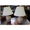 Image 1 : PAIR OF EASTERN PAINTED TABLE LAMPS