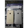 Image 2 : LOT OF 2 APPLE IPHONE 6, WHITE, CHATR + TELUS SIMS, ONE HAS CRACKED GLASS