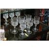 Image 2 : LOT OF CUT CRYSTAL GLASSES