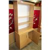 Image 2 : SIX FOOT SHELFING UNIT WITH CUPBOARD