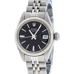 Rolex Stainless Steel Datejust Ladies Wristwatch